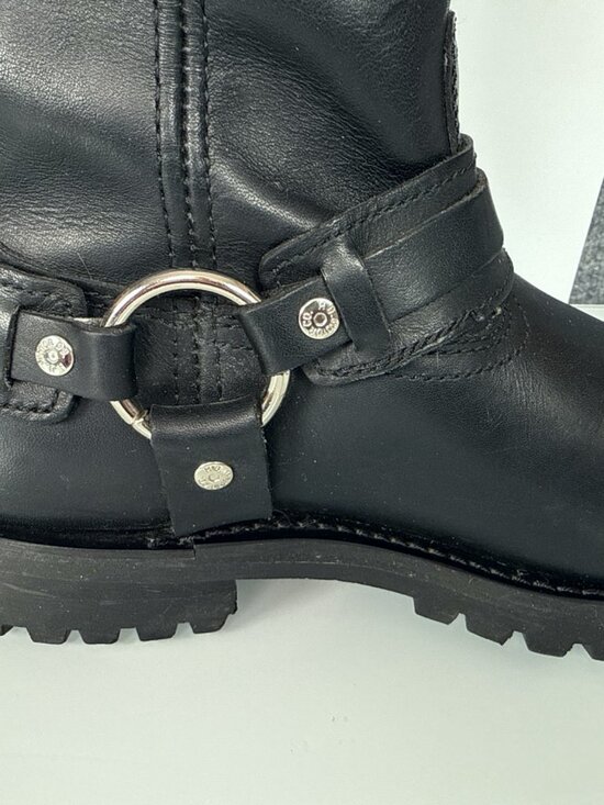 Harley-Davidson Bar Sentry Flame Harness Boot Men\'s 9 Black Leather main image 6